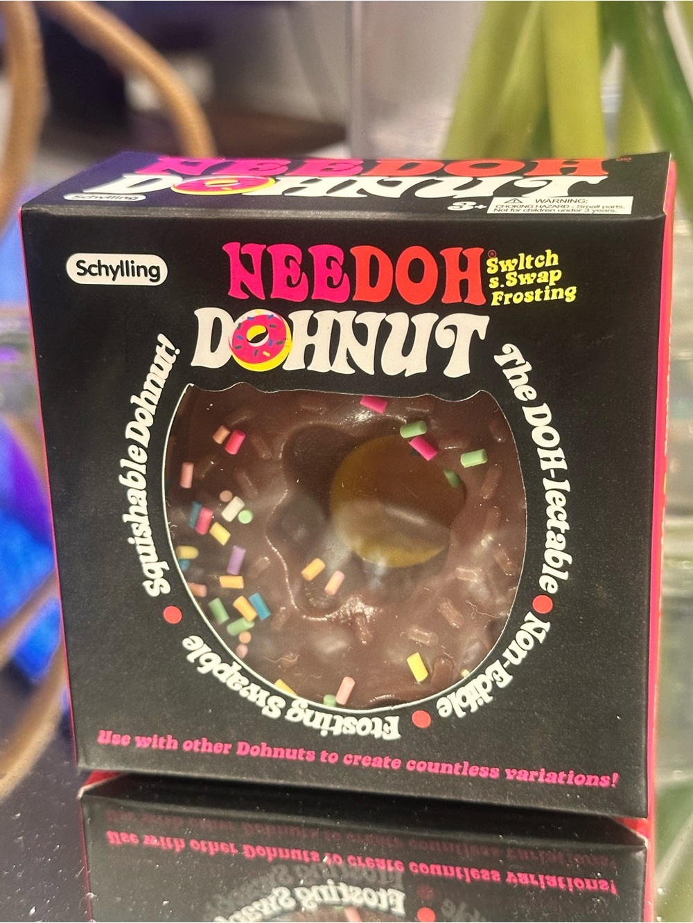 NEW NeeDoh Dohnut Chocolate Sprinkle Squishy Schylling Sensory Fidget Toy RARE
